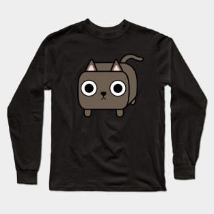 Brown Kitty Cat Loaf Long Sleeve T-Shirt